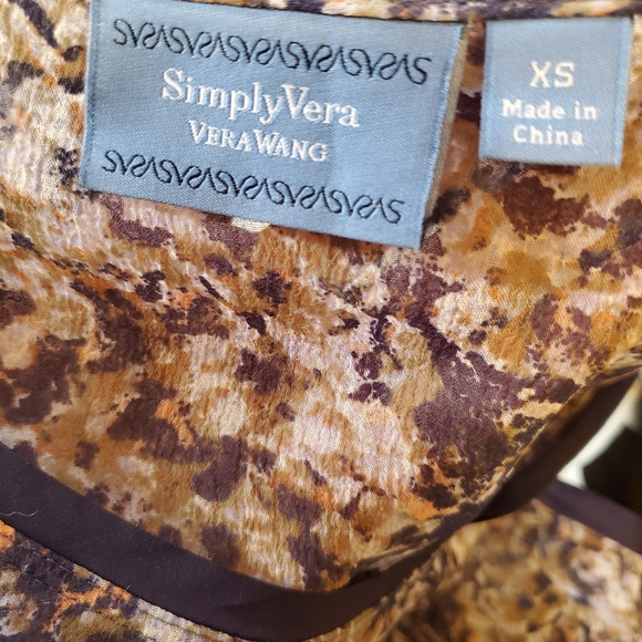 Simply Vera sheer sleeveless blouse XS - Picture 2 of 2